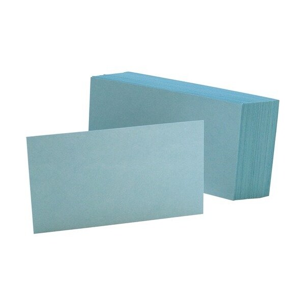 Tops Business Forms Oxford 7320BLU, Unruled Index Cards, 3 X 5, Blue, 100, 100PK OXF7320BLU - main